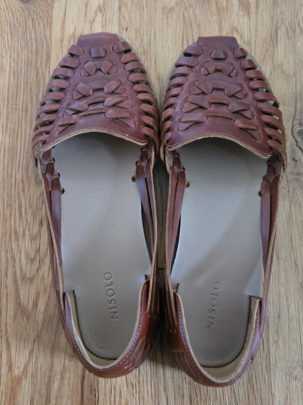 Nisolo Huarache Sandals Brandy Brown